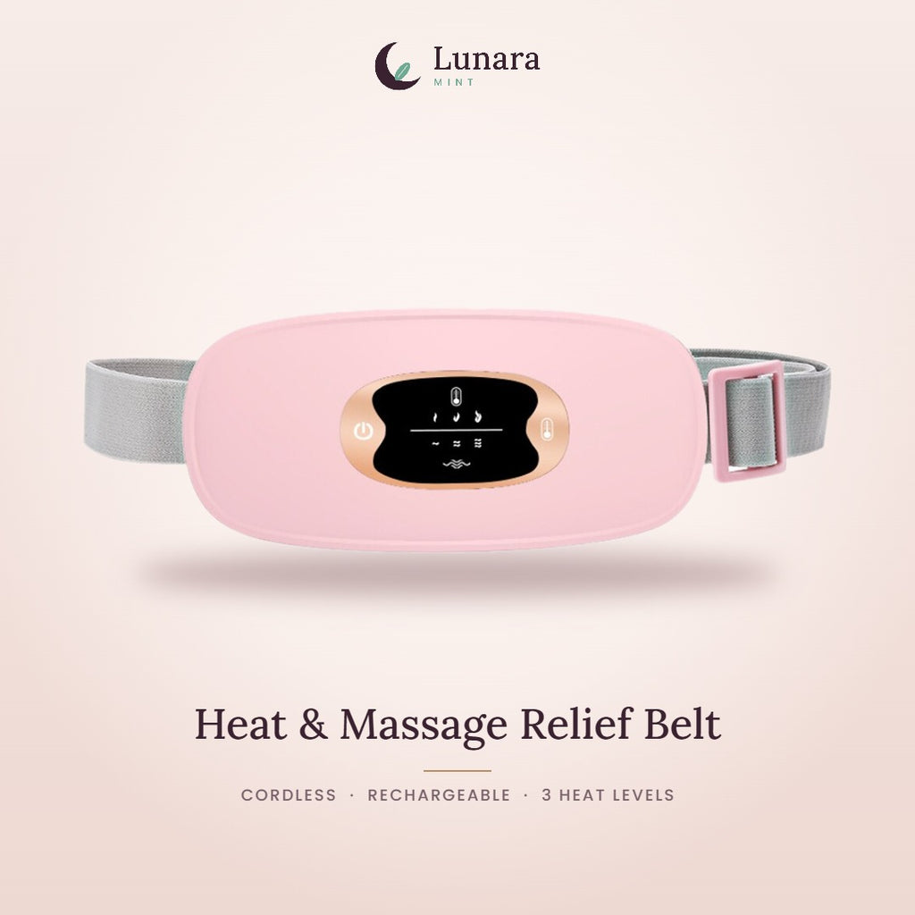 Lunara Mint Heat & Massage Relief Belt