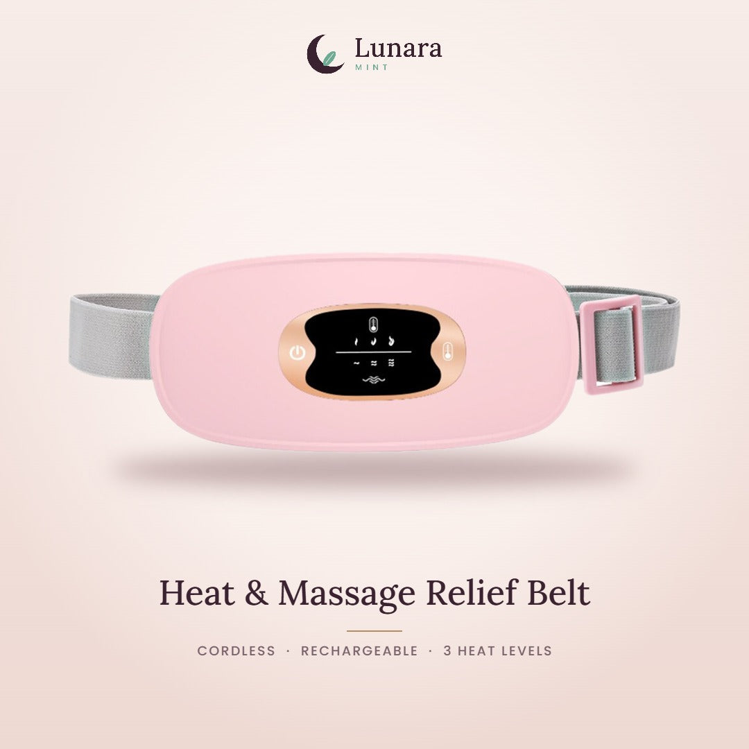Lunara Mint Heat & Massage Relief Belt